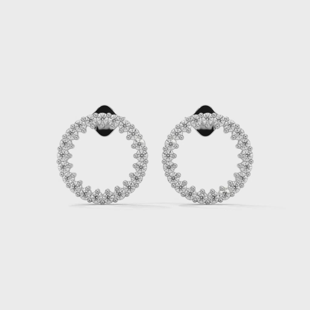 celeste hoop earing in sterling silver video