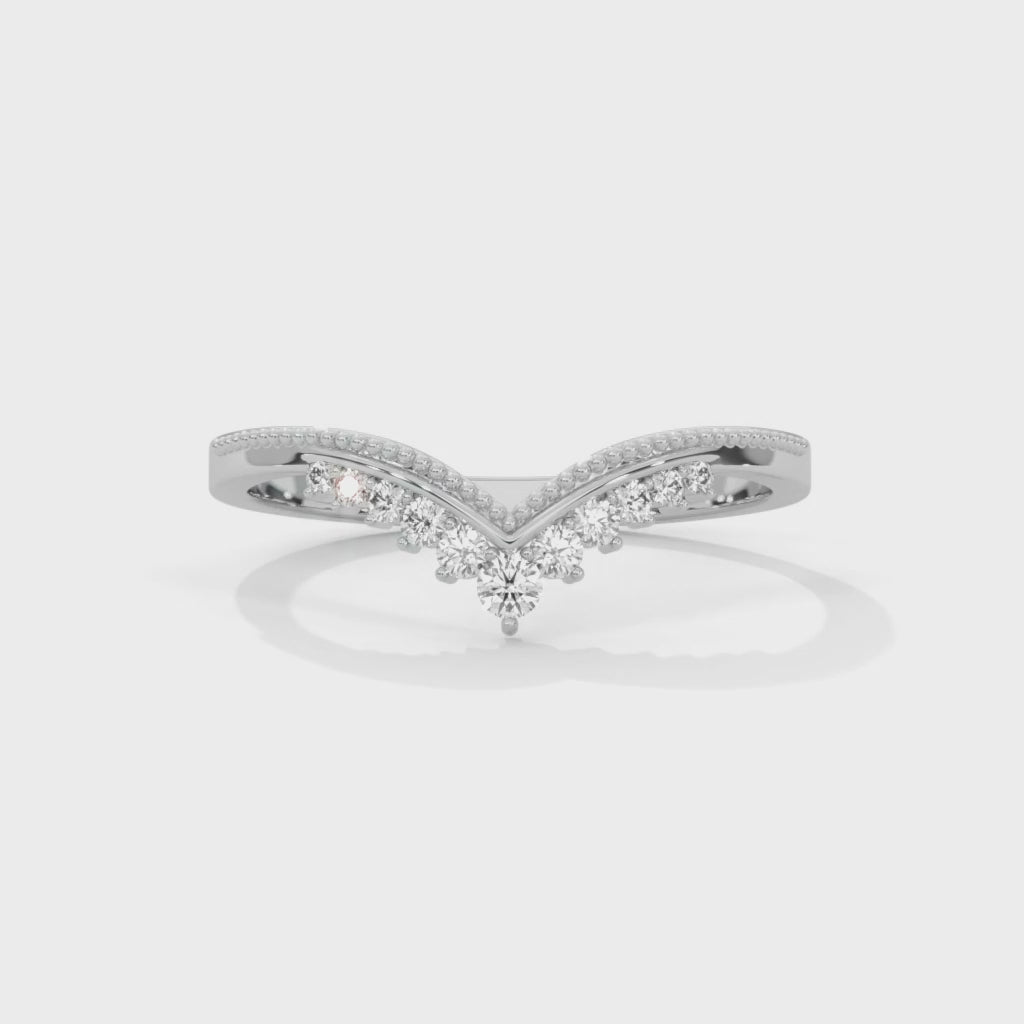 V SHAPE VINTAGE BAND IN SILVER VIDEO