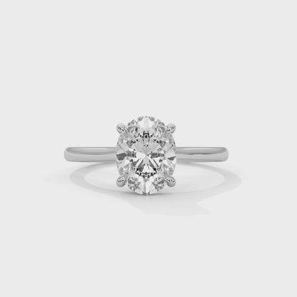 OVAL SOLITAIRE RING