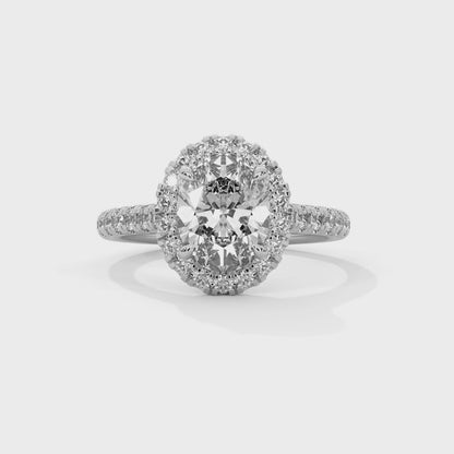 OVAL HALO DELIGHT RING