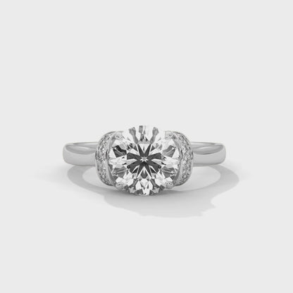 GLAMOROUS ROUND SOLITAIRE RING